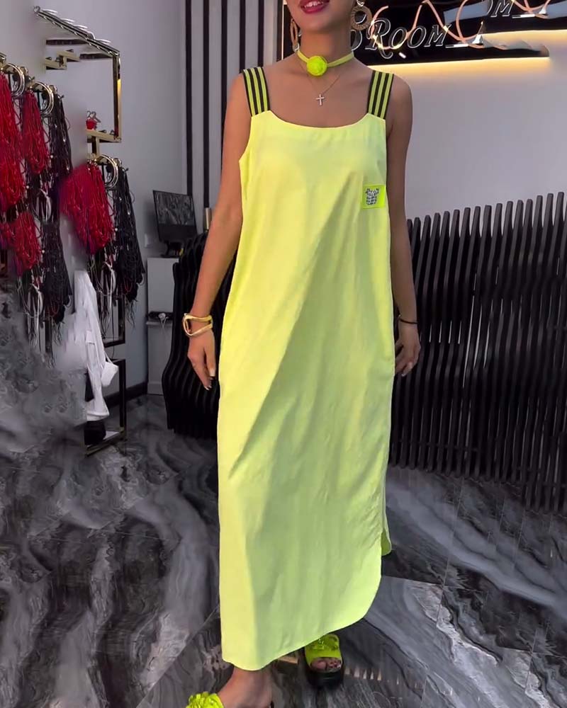 Robe Bretelles Séparées Lâche