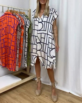 Robe décontractée imprimée pour femme