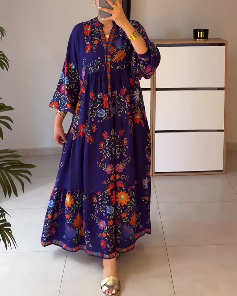 Robe Élégante Imprimé Fleuri