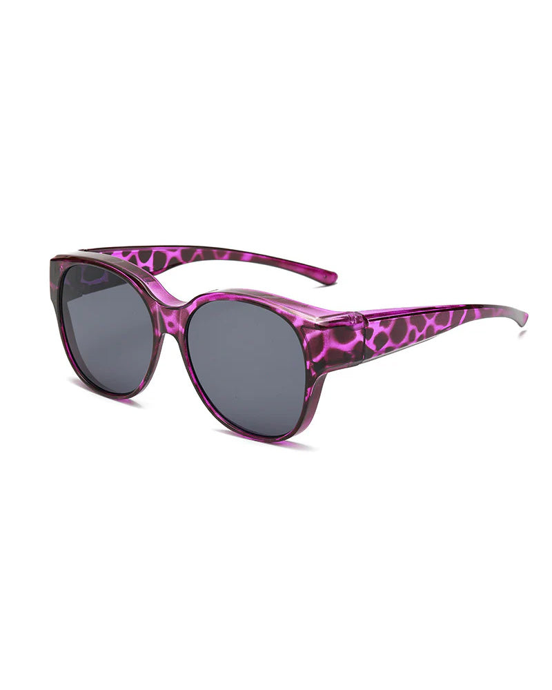 Lunettes De Soleil Rondes Tendance À Protection Uv400 Polarisée