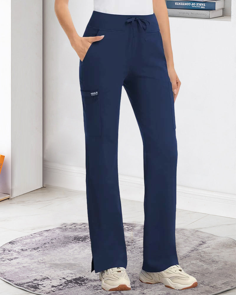 Pantalon Double Poche Slim Attacher Décontracté