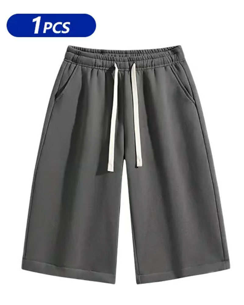 Shorts Homme Uni À Cordon