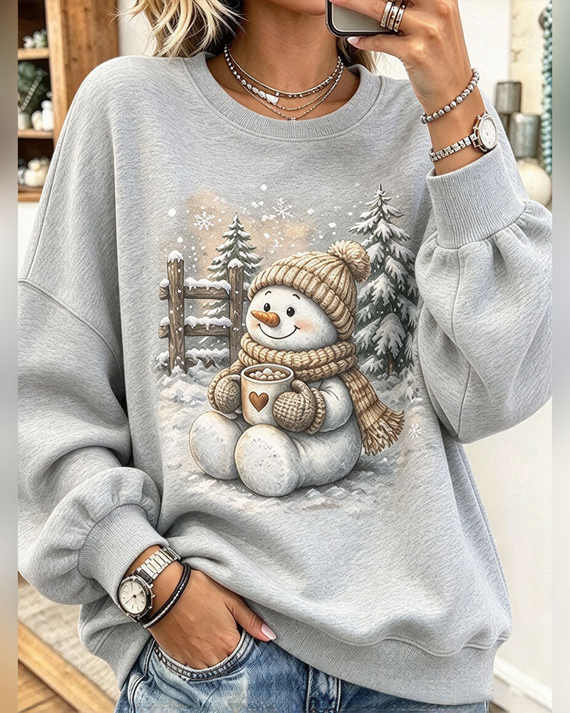 Sweat Imprimé Manches Longues