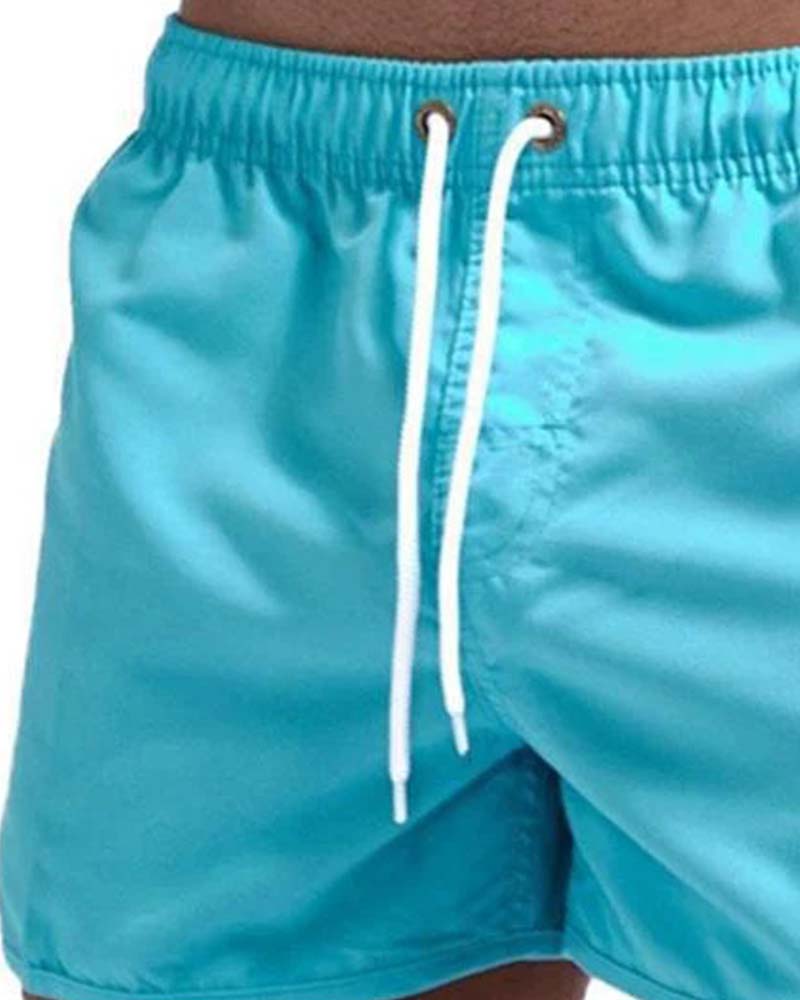 Short Taille Élastique Cordon Séchage Rapide Sport