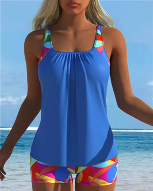 Maillot De Bain Sans Bretelles Imprimé Boxer