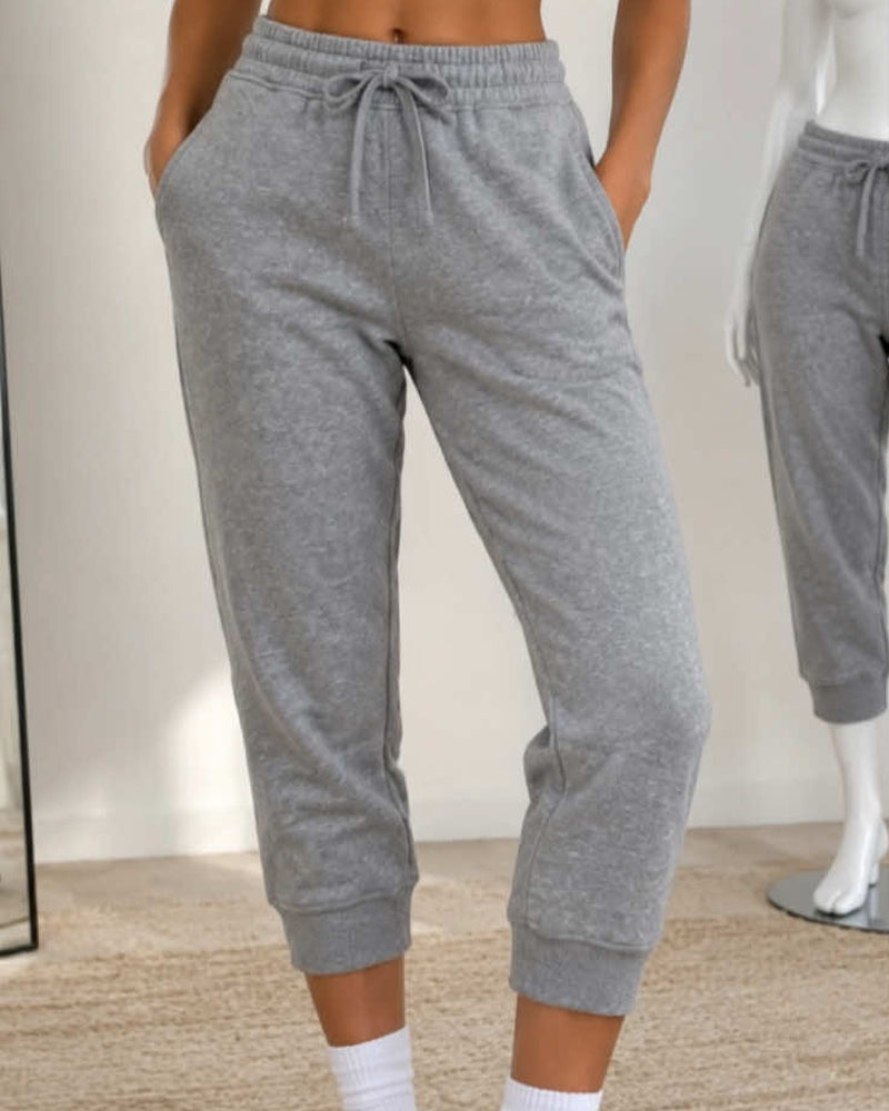 Pantalon De Jogging Taille Élastique Jogger Court