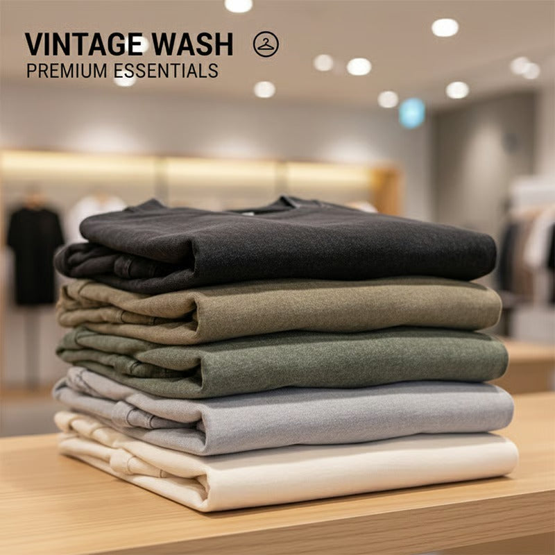 T-Shirt Hommes Vintage Loose