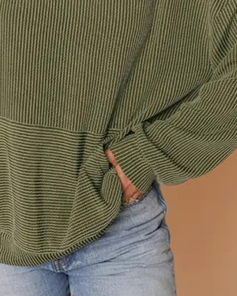 Pullover Lâche Twist Hoodie
