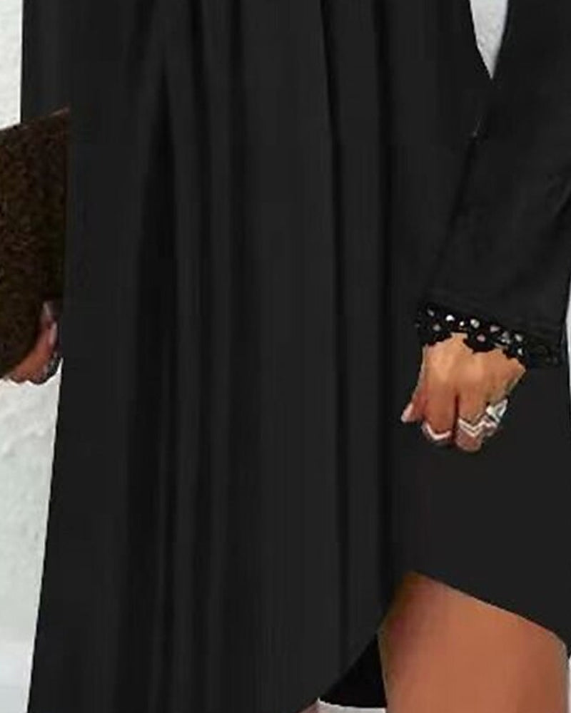 Robe midi plissée à boutons