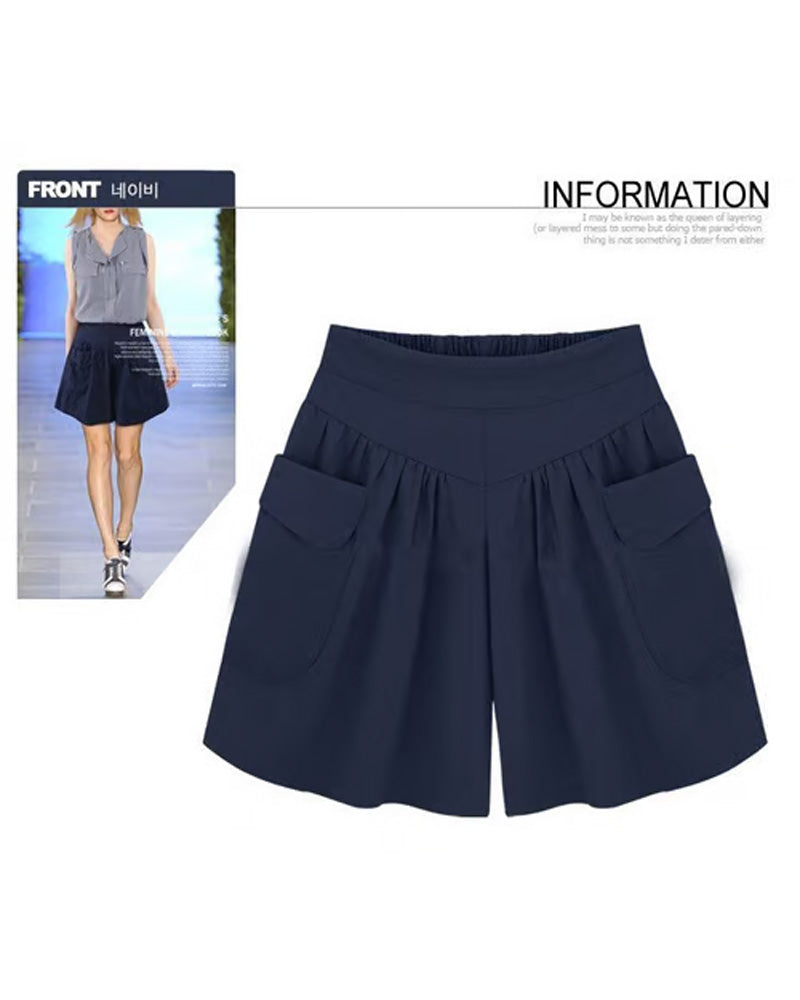 Shorts Amples Taille Haute Affinant