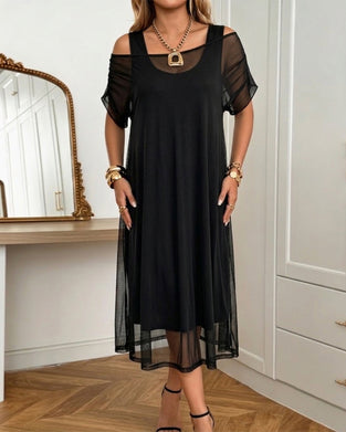 Set Robe Débardeur Et Surrobe En Maille