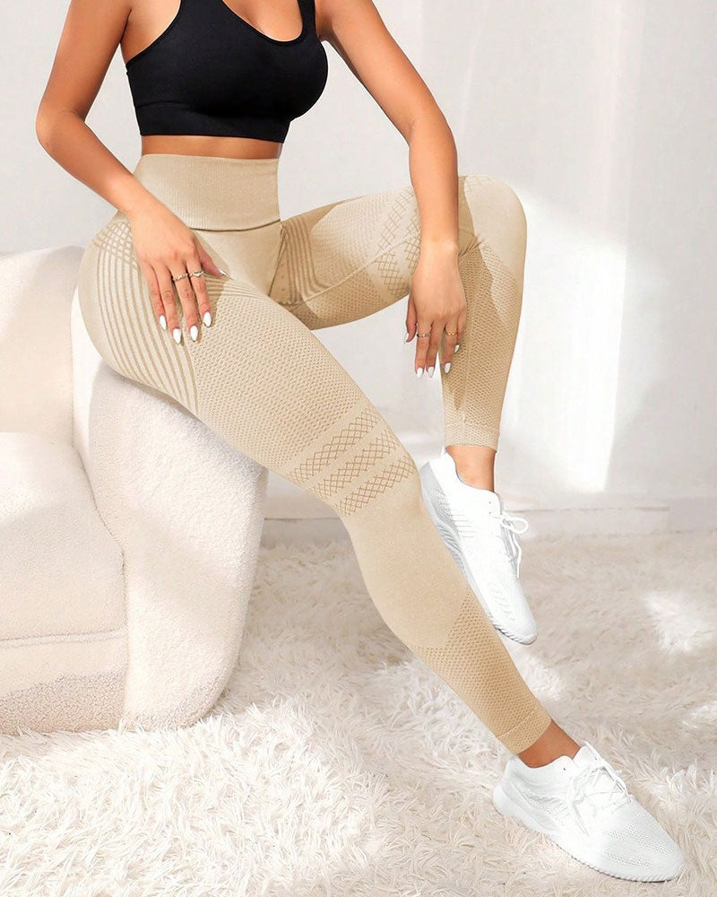Pantalon Antidérapant Motif Yoga