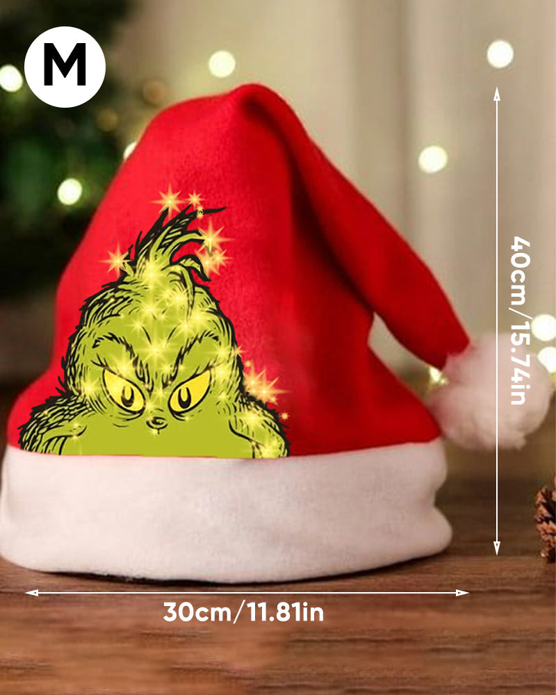 Bonnet en peluche unisexe imprimé Noël