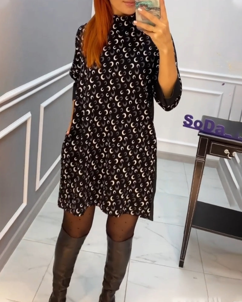 Robe papillon imprimée décontractée