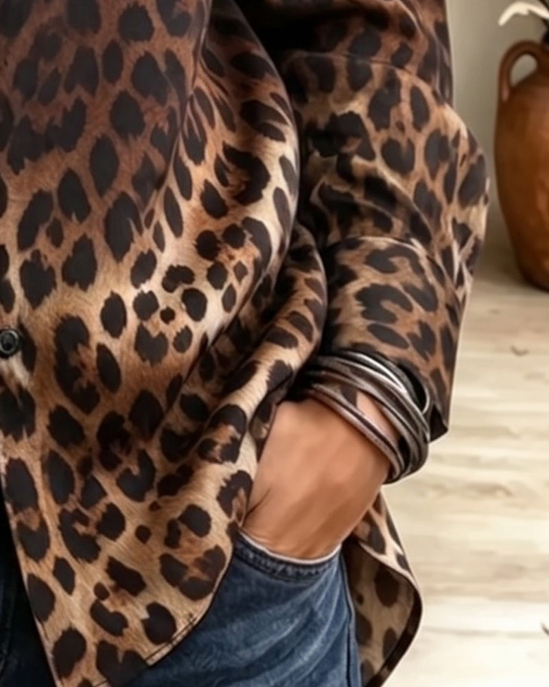Chemise Dégradé Léopard Revers