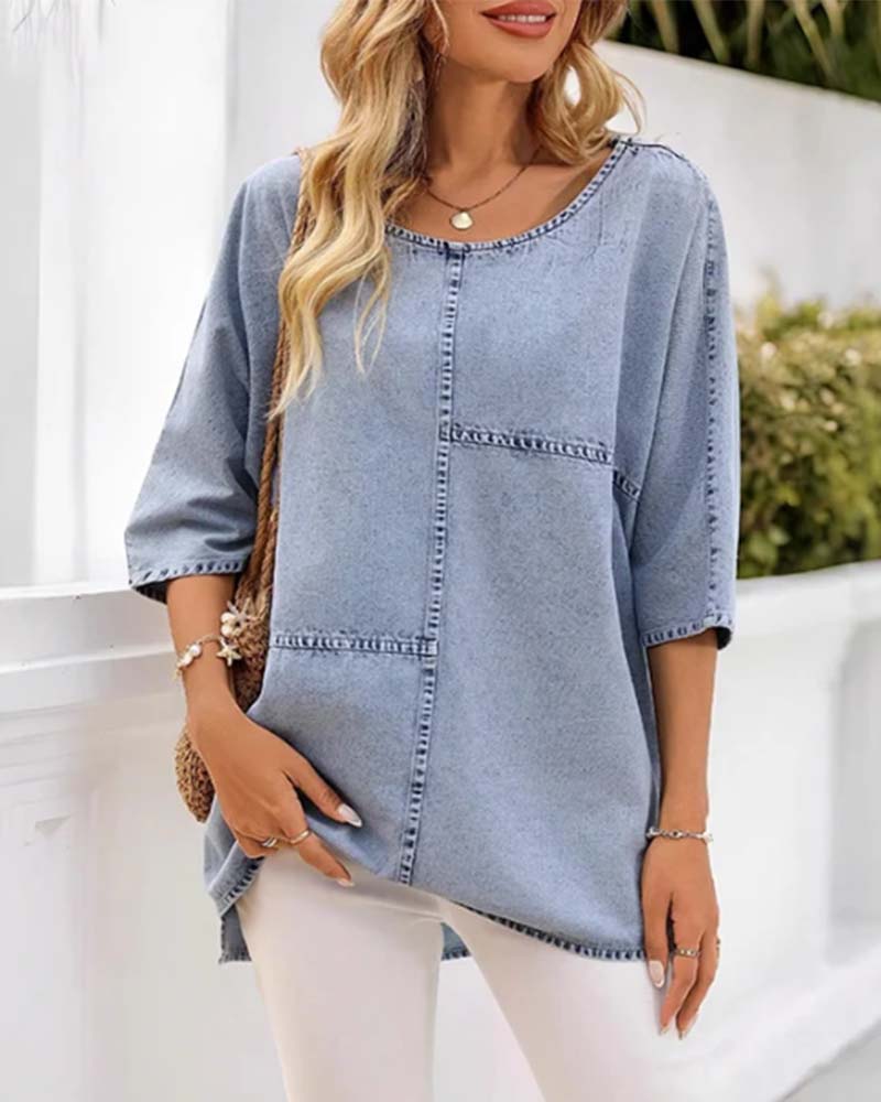 T-Shirt Unie Plus Taille