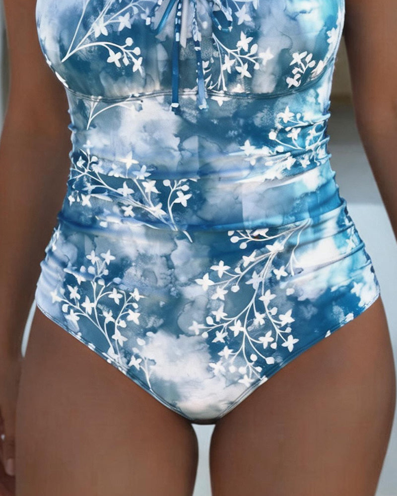 Une Pièce Tie-Dye Floral