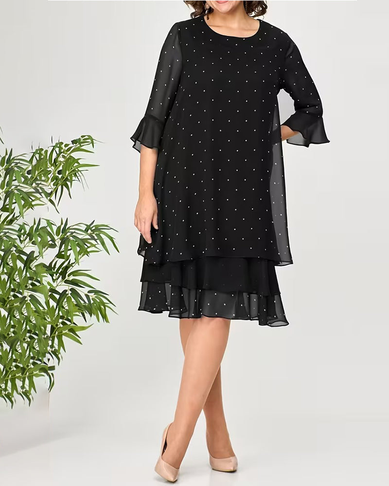 Robe À Pois Superposée