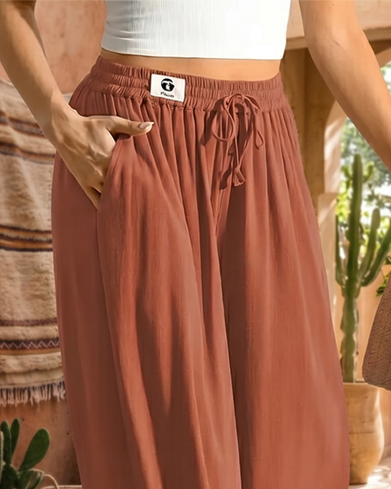 Pantalon Dentelle Patchwork Lanterne