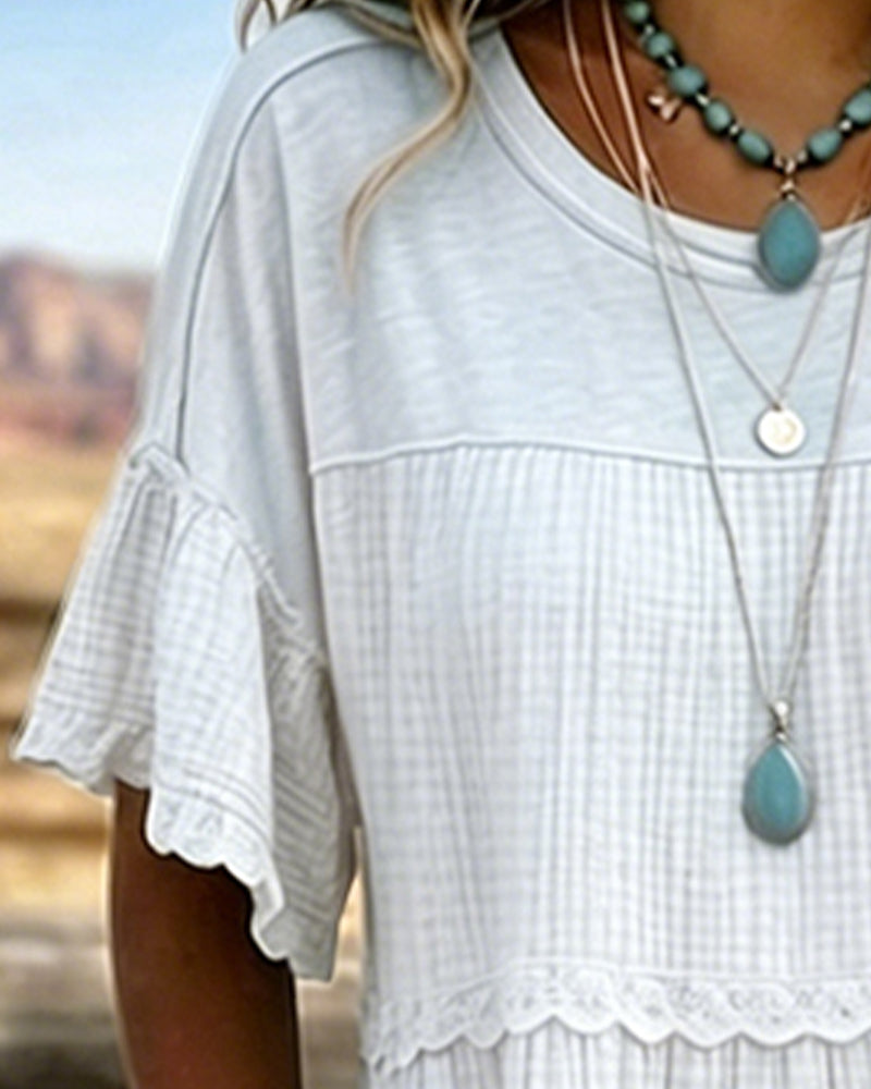 Robe Manche Courte Poche Longue