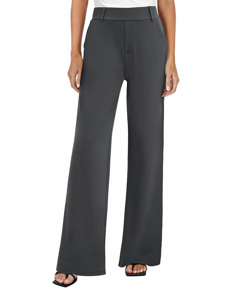 Pantalon Taille Haute Large Costume