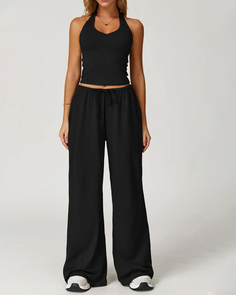 Ensemble Halter Col V Décontracté