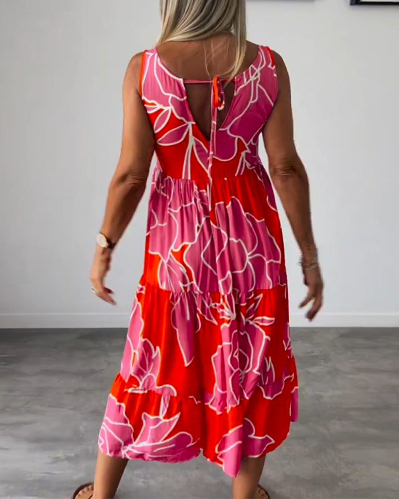 Robe femme imprimée patchwork