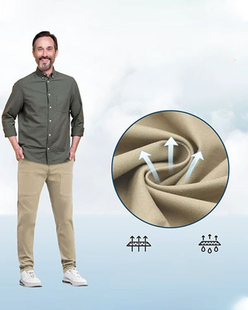 Pantalon Stretch Élevé Multi-Poche Durable Cargo