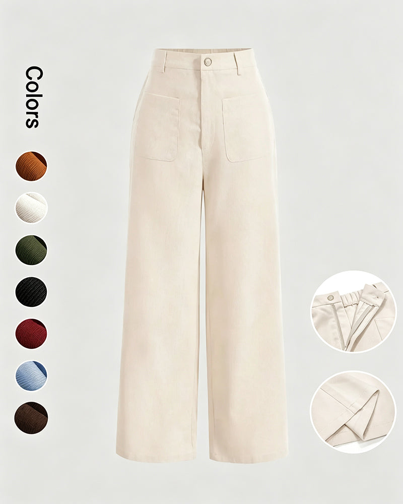 Pantalon Large Jambe Droit
