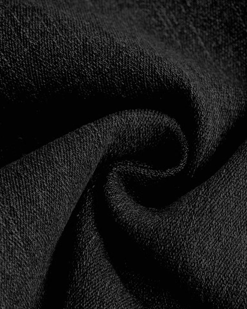 Pantalon Haute Élasticité Mode Poche Évasé