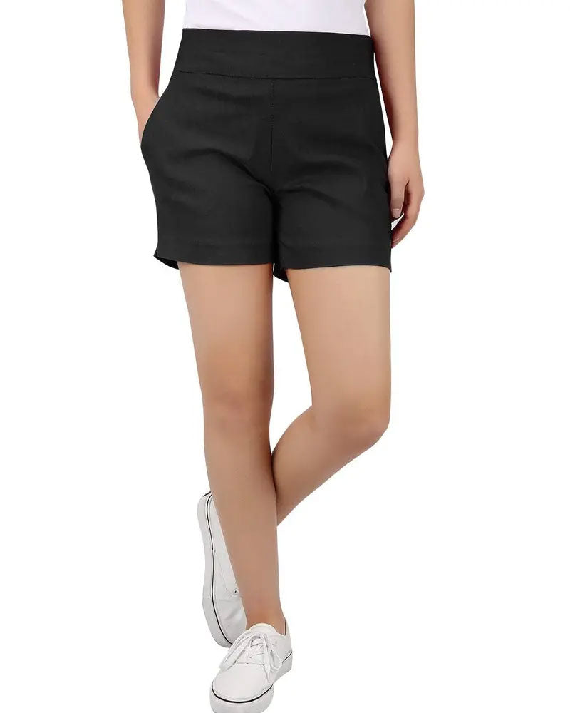 Shorts Uni Taille Milieu