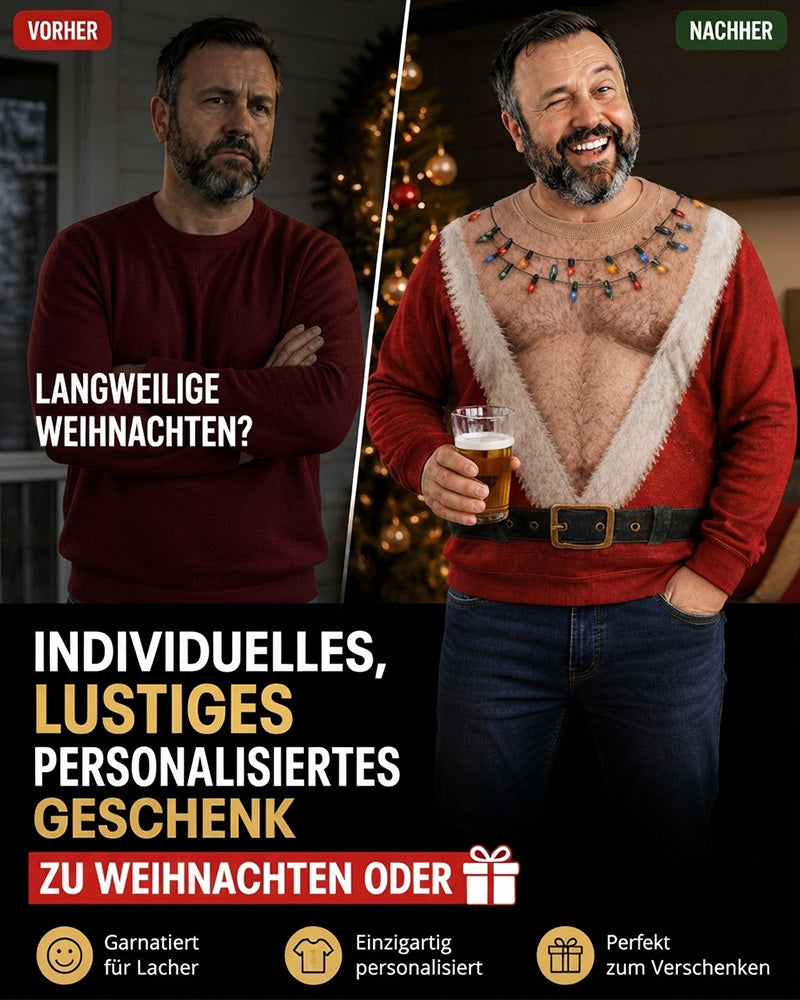 Sweat Col Rond Imprimé Muscle Style Noël