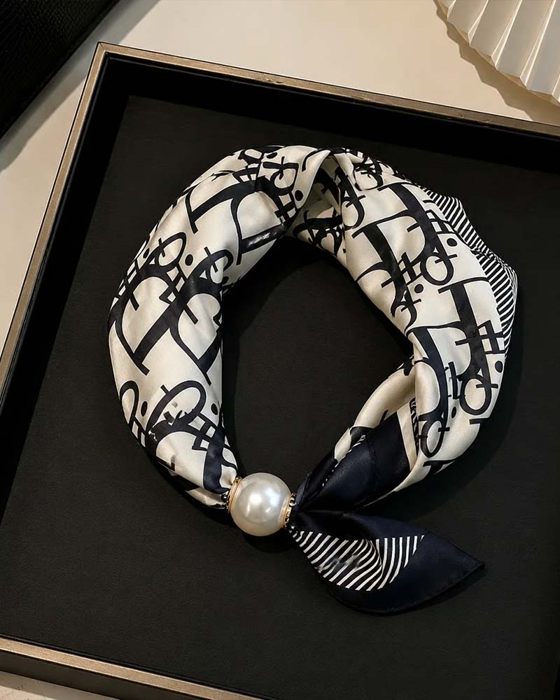 Glamour Sans Effort: Écharpe Collier De Perles 🧣