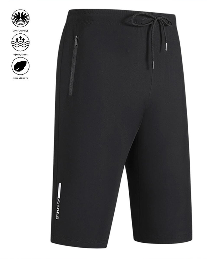 Pantalons Rafraîchissant Élastique Taille Cordons Séchage Rapide Actif