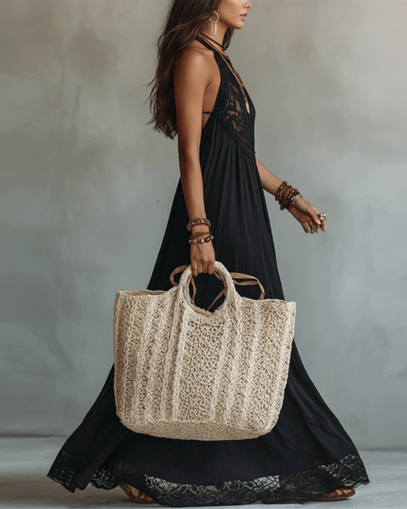 Robe Col Licou Dentelle Vacances
