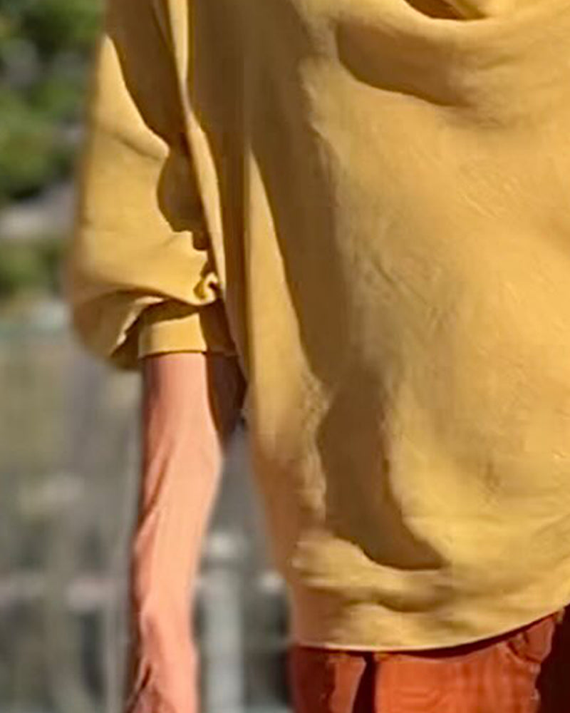 Blouse Col Drapé Lâche