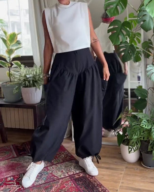 Pantalon Haute Taille Loose Confortable