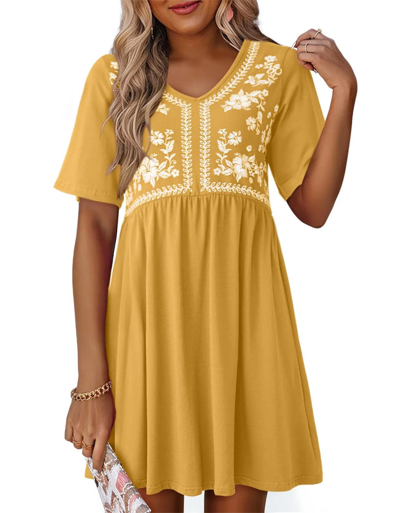 Robes Vintage Artistique Ample