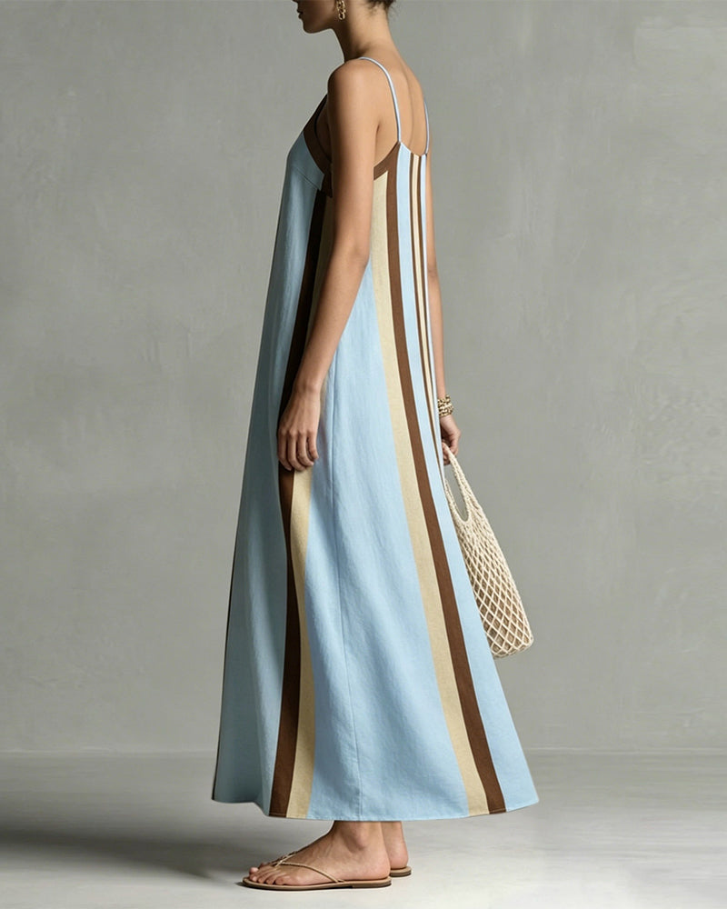 Robe Cami Décontractée Rayée