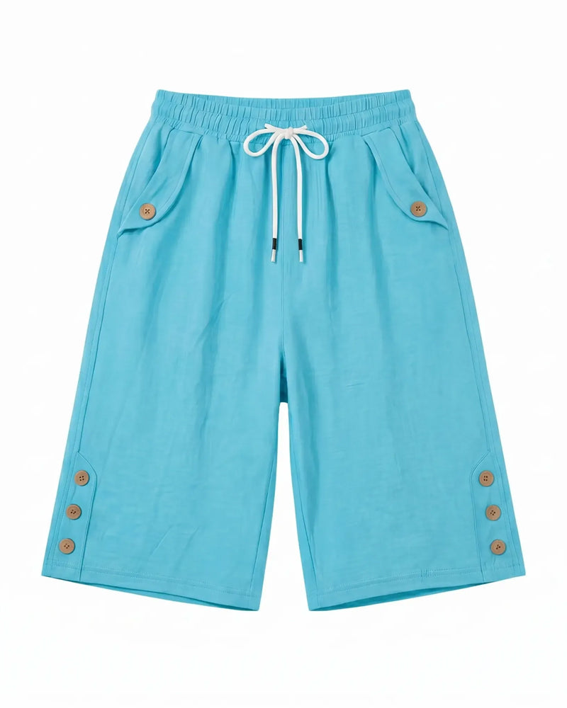 Pantalon Cordon De Serrage Décontracté Court