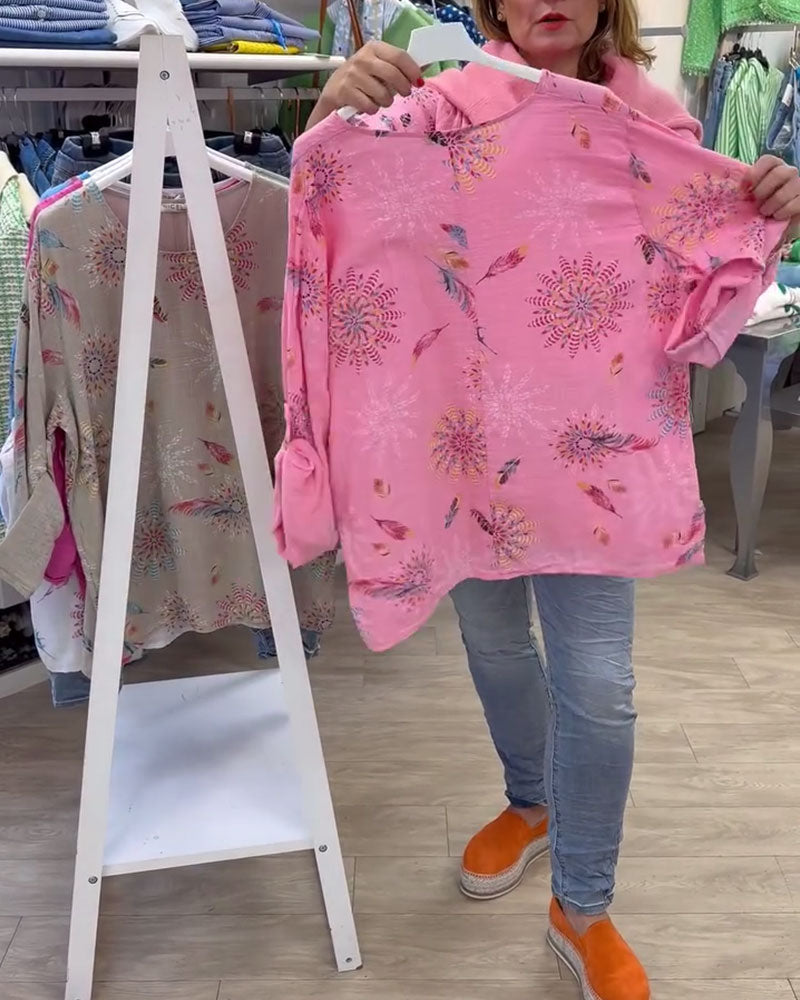 T-Shirt Manches Longues Imprimé