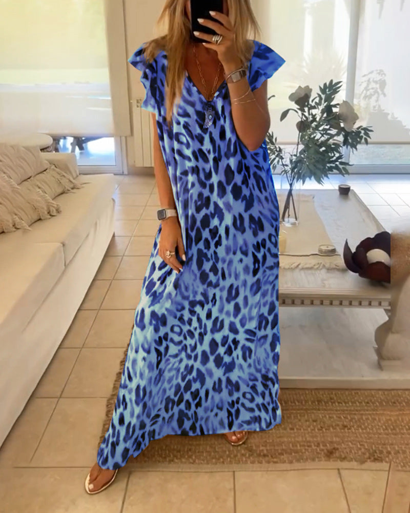 Robe à manches courtes et style rétro