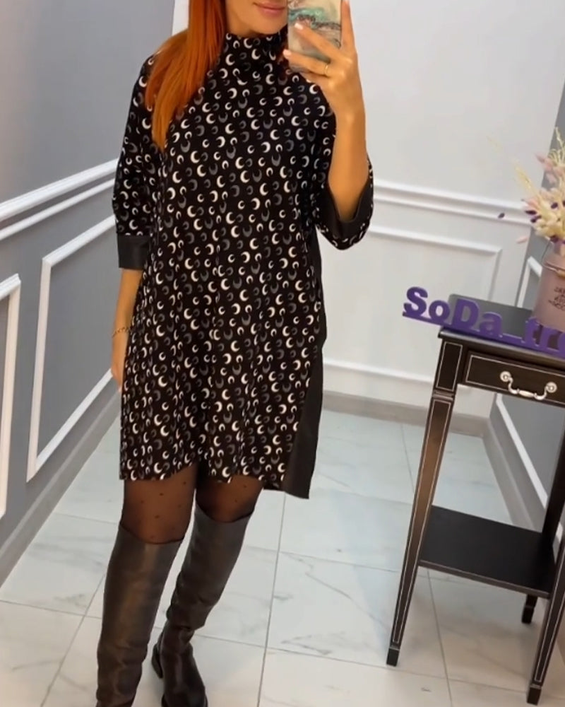 Robe papillon imprimée décontractée