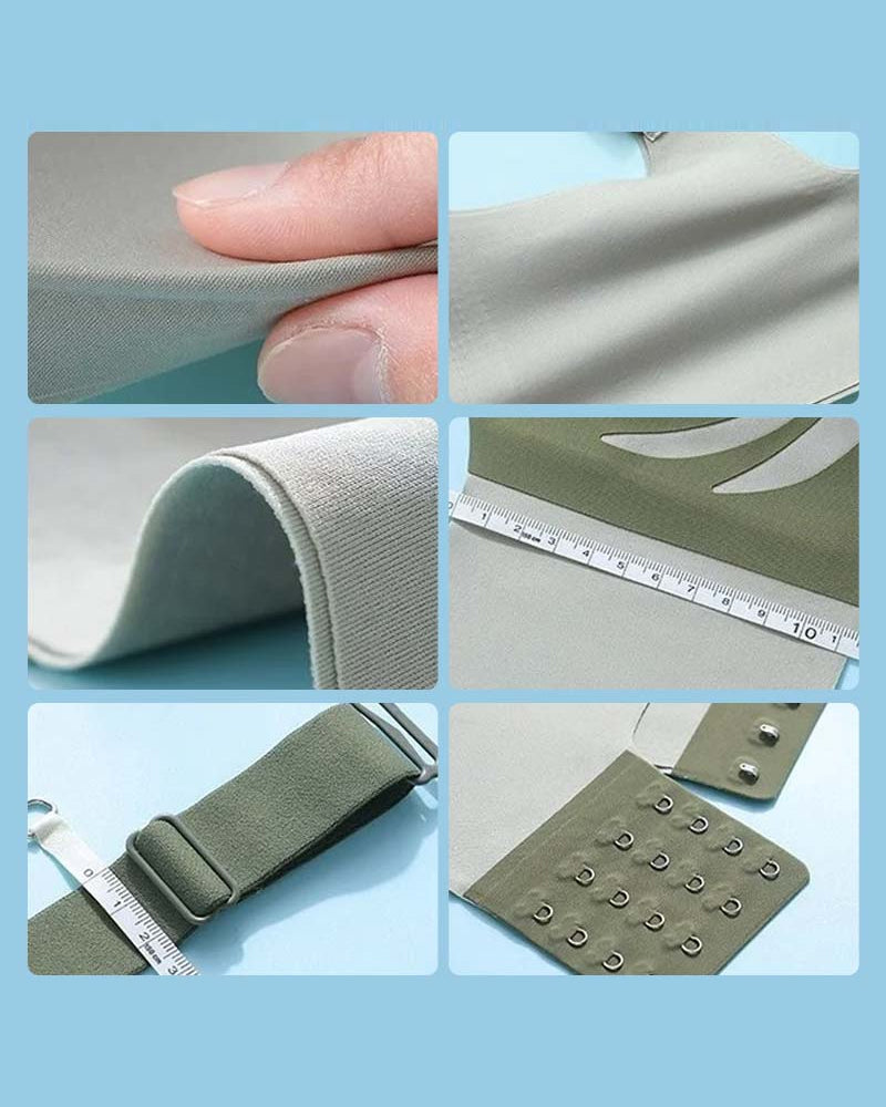 Soutien-gorge push-up sans armatures liftant anti-relâchement