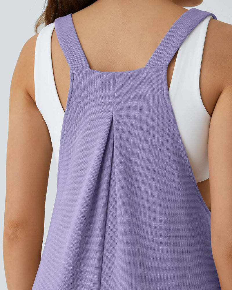 Combinaison Uni Couleur Plissé