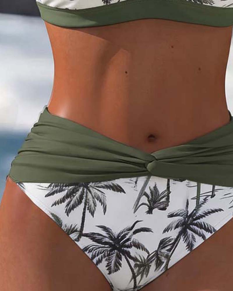 Bikini Resort Bloc De Couleur Patchwork