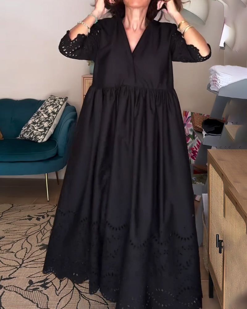 Robe Découpée Ample Ligne A