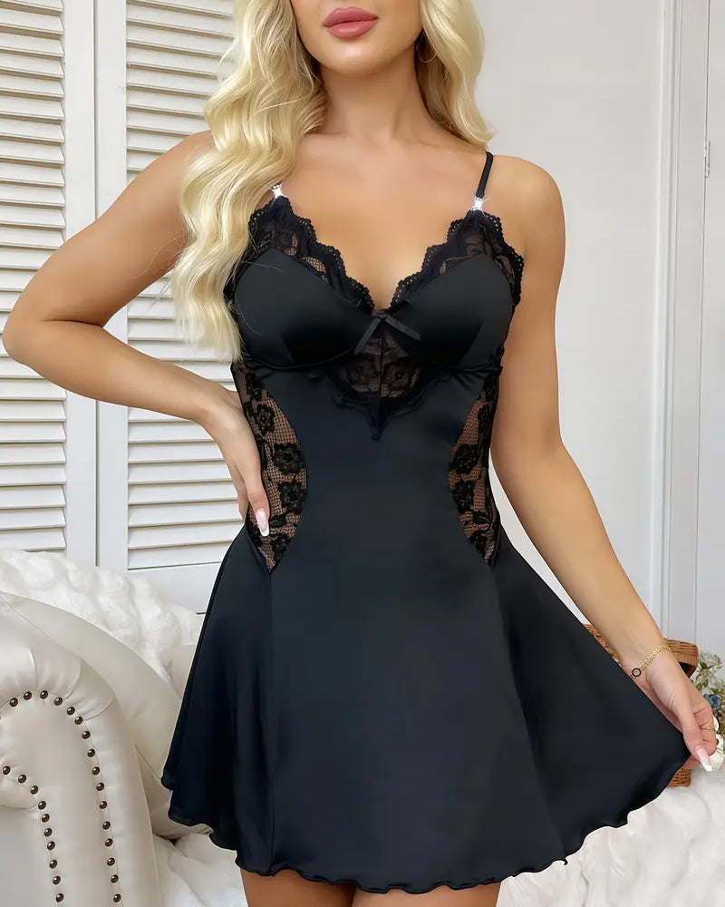 Chemise De Nuit Sexy Jarretelle