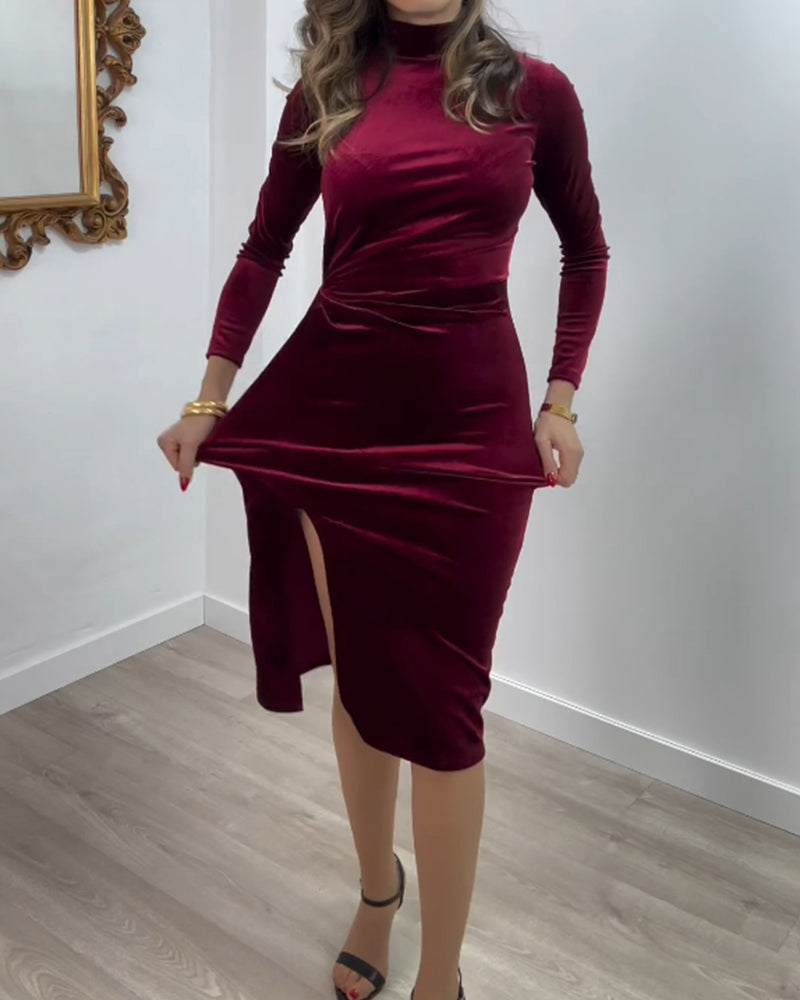 Robe décontractée à imprimé motif abstrait