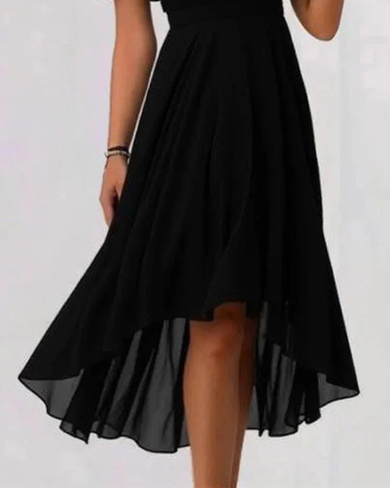 Robe Mesh Patchwork Irrégulière